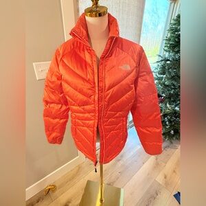 The North Face Vibrant Orange Quilted Jacket